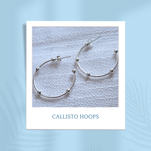 Sterling Silver Callisto Hoops