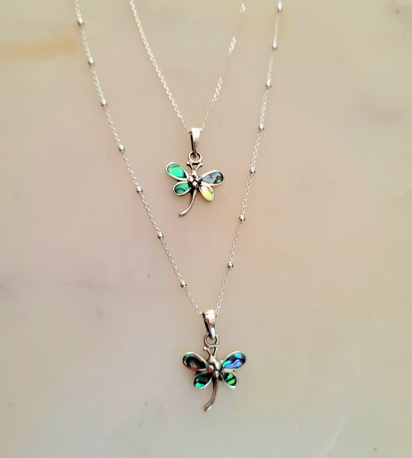 Sterling Silver Fairy Dragonfly Necklace