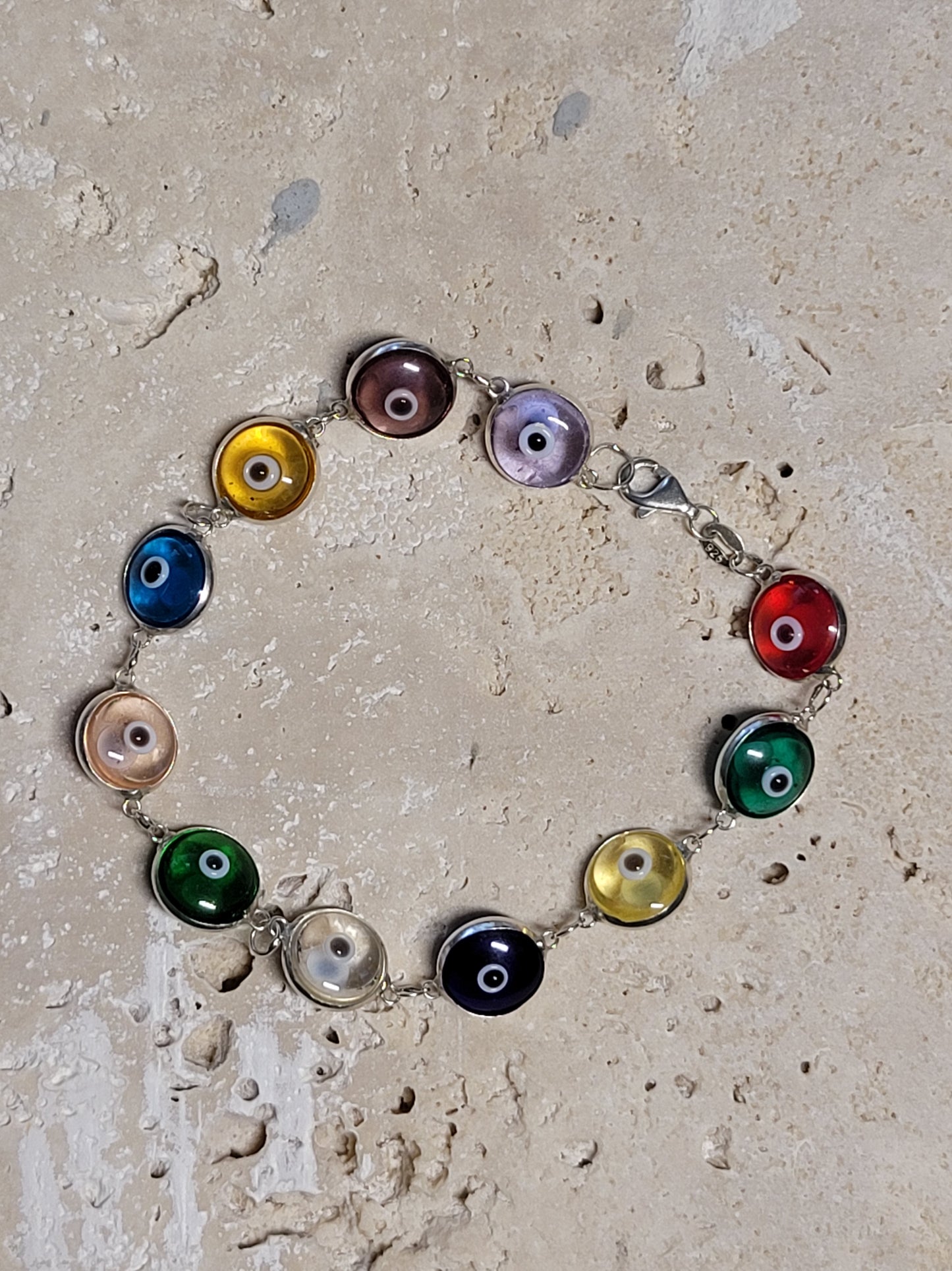 Sterling Silver Ojo Turco Bracelet