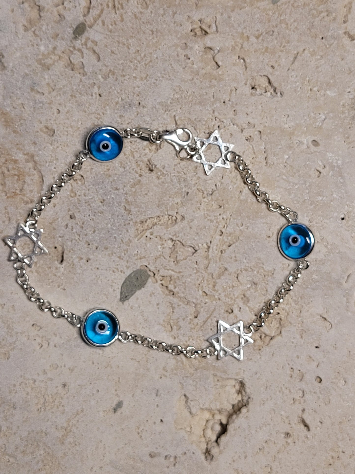 Sterling Silver Ojo Turco Bracelet
