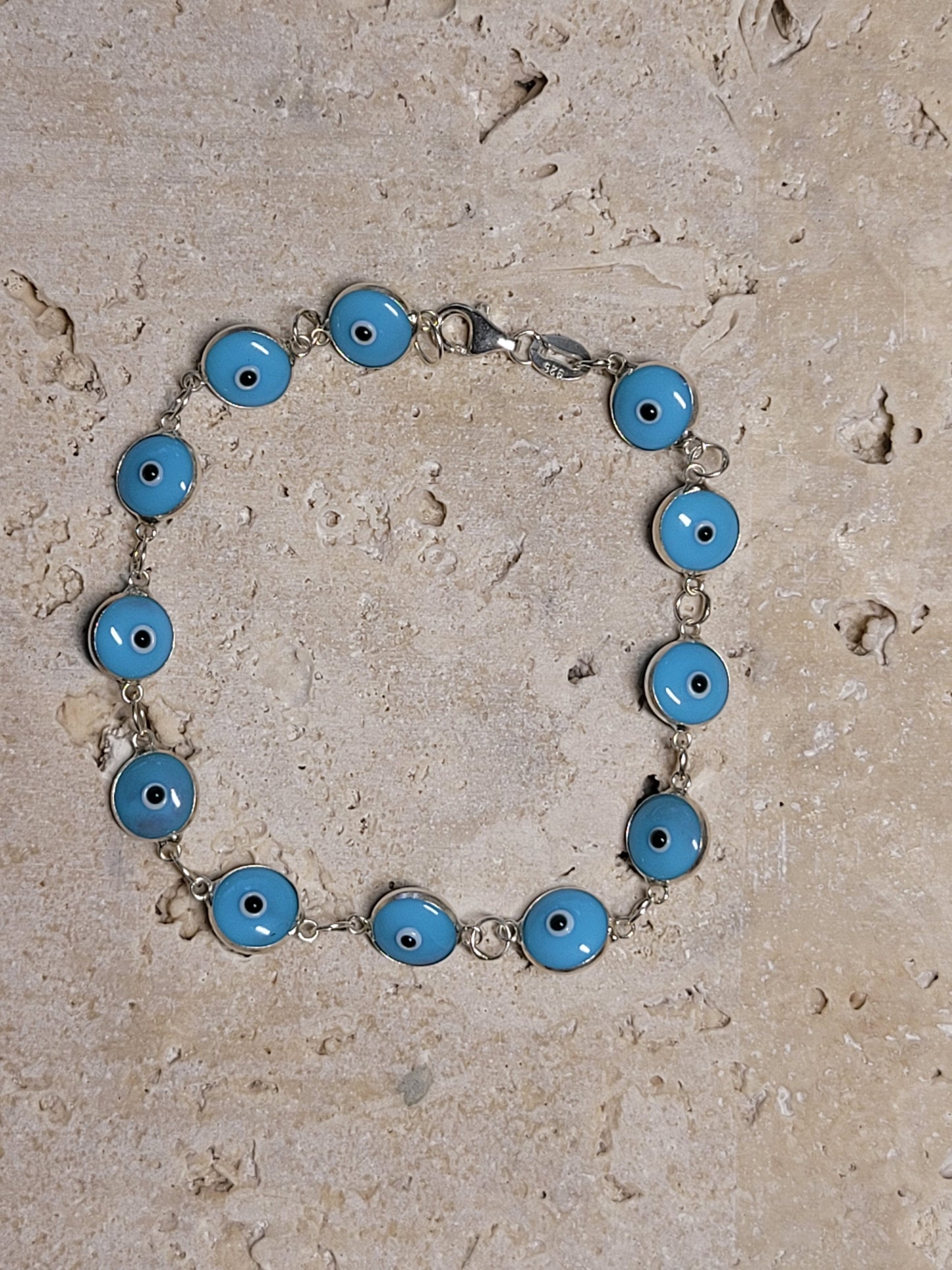 Sterling Silver Ojo Turco Bracelet