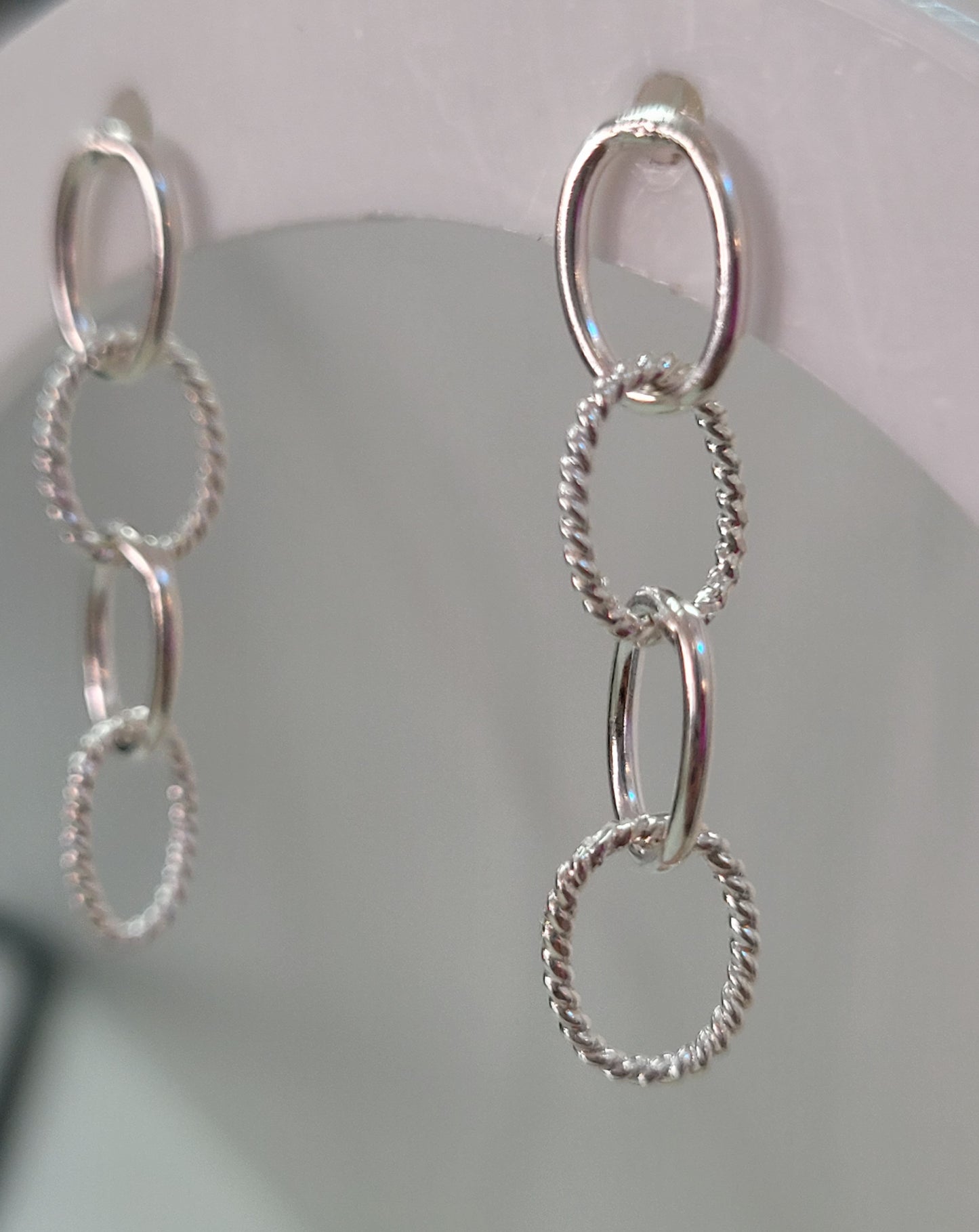 Sterling Silver Kiklos Earrings