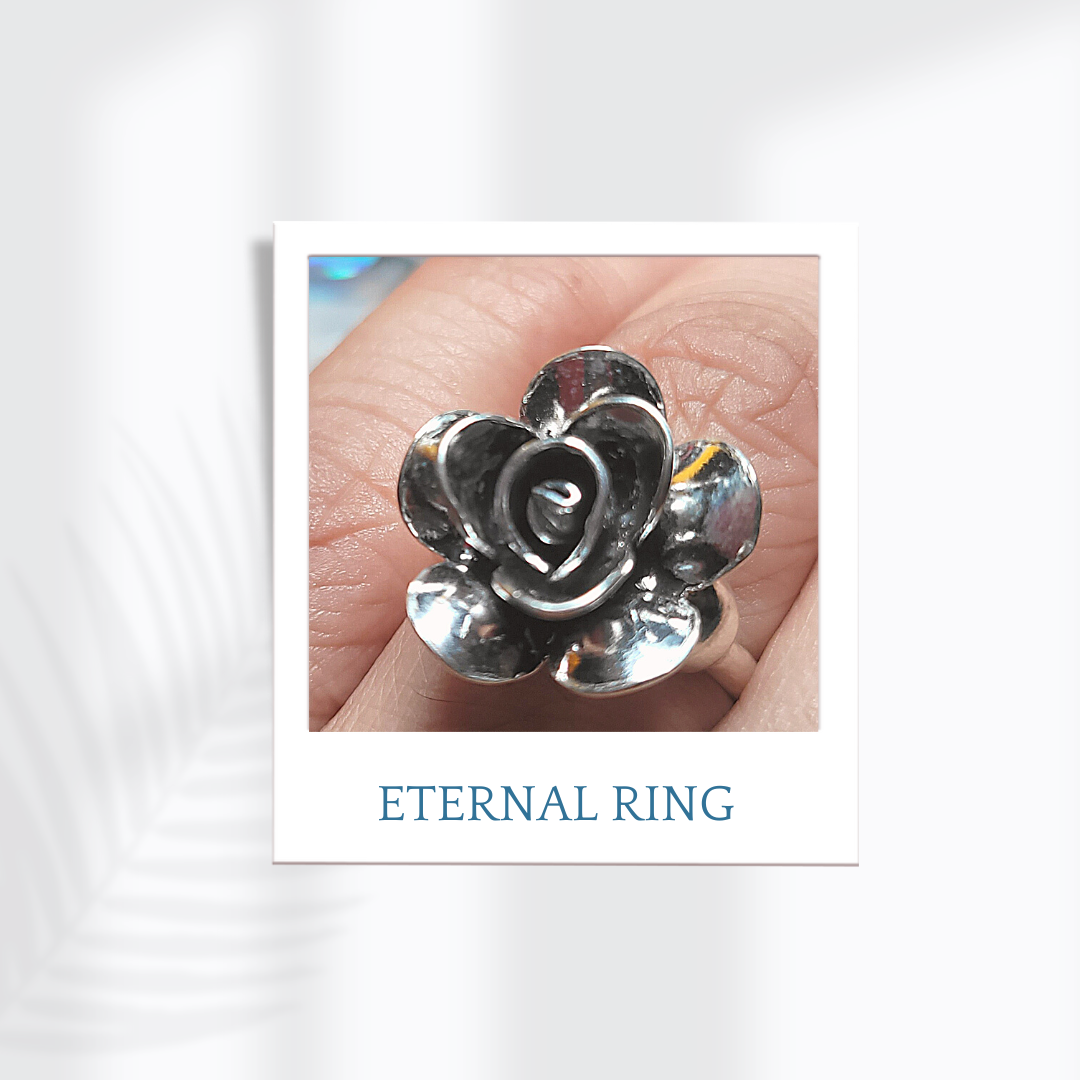 Sterling Silver Rose Ring