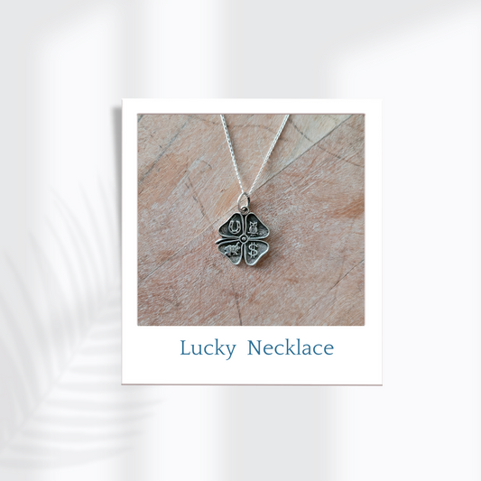 Sterling Silver Lucky Amulet Necklace