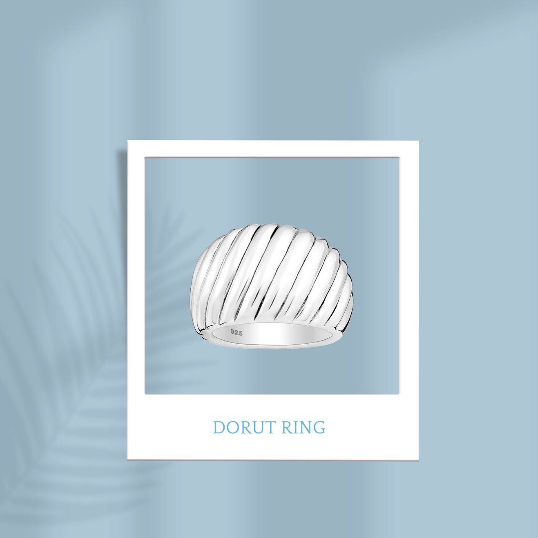 Sterling Silver Dorut Ring