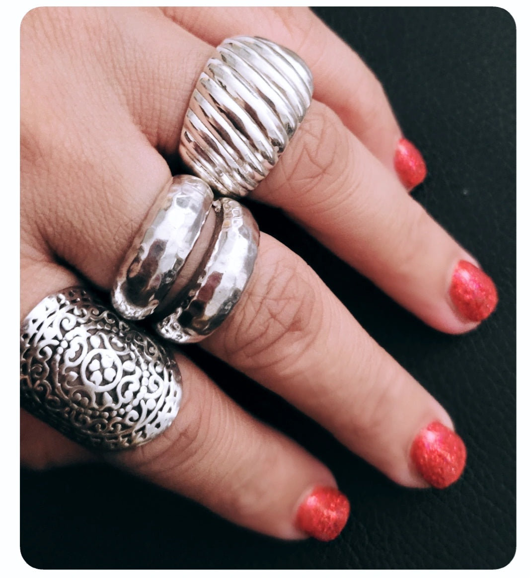 Sterling Silver Dorut Ring