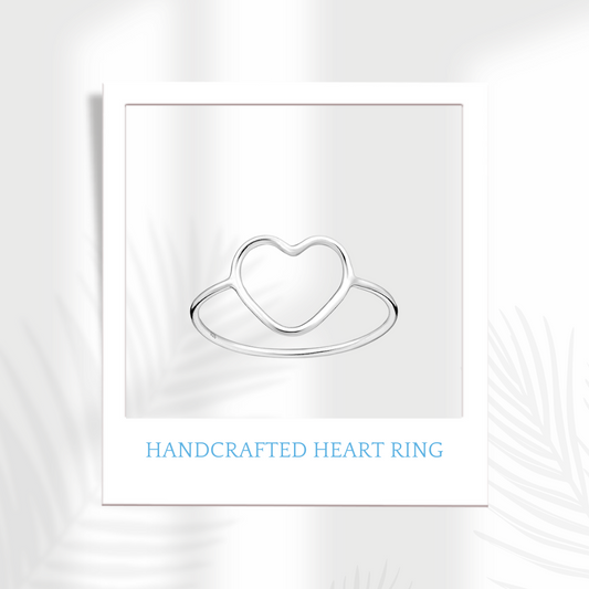 Sterling Silver Handcrafted Heart Ring