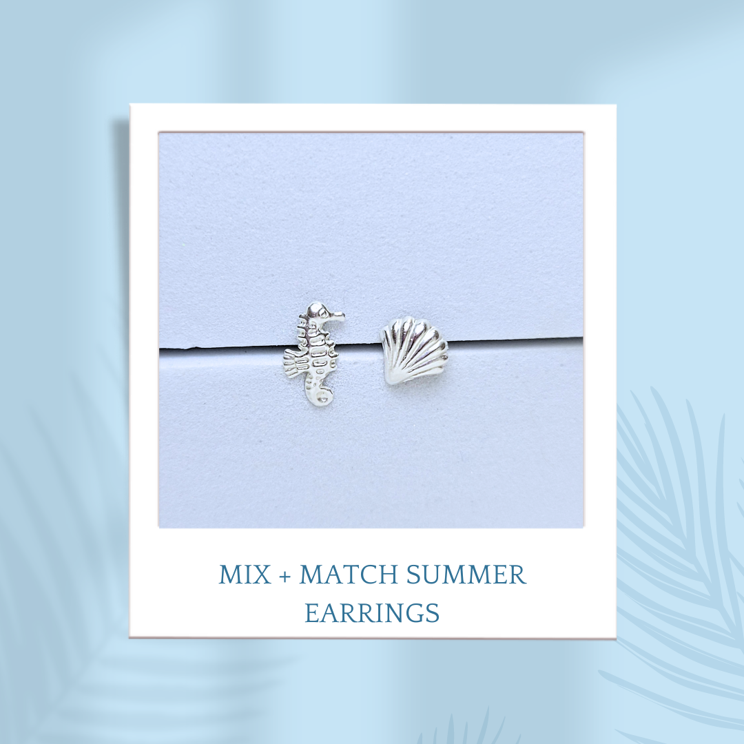 Sterling Silver Mix & Match Summer Earrings