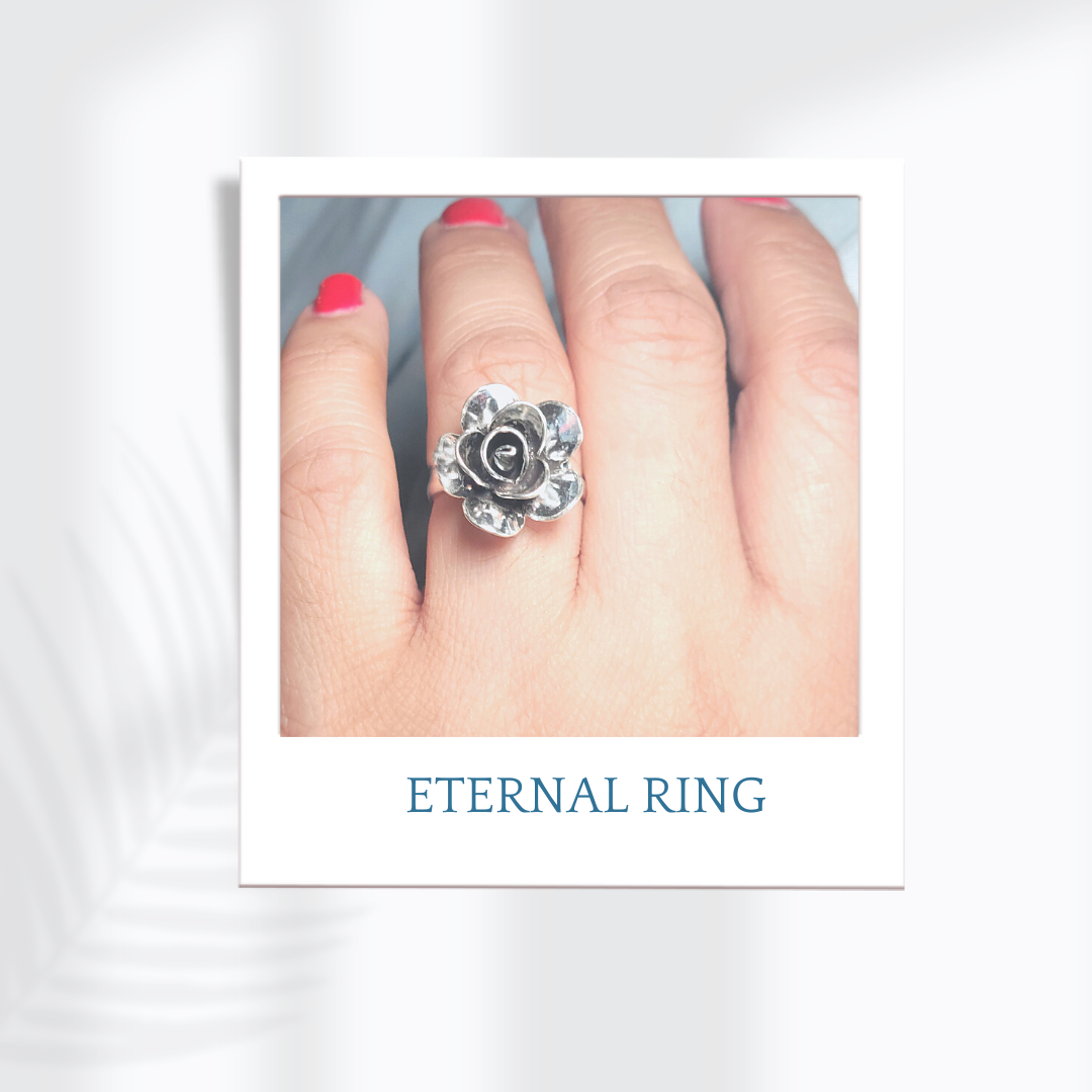 Sterling Silver Rose Ring