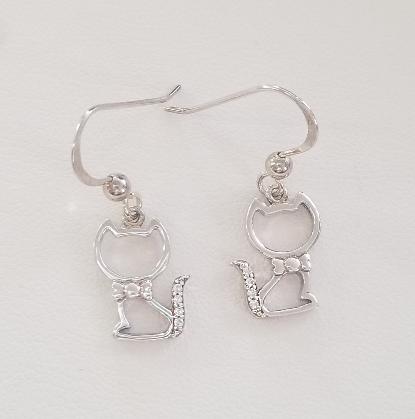 Kitty Kat Cz Earrings