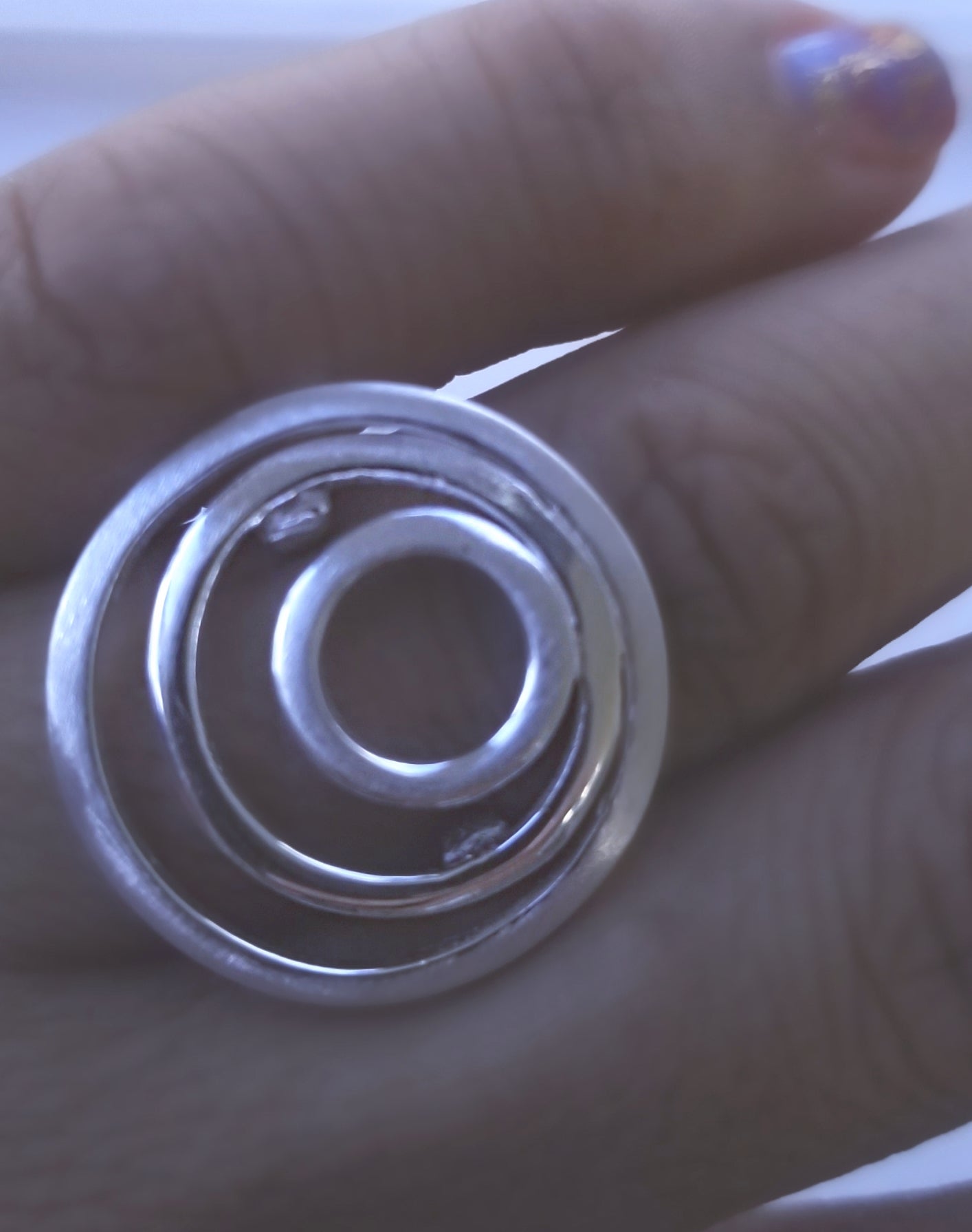 Sterling Silver Órbitas Ring