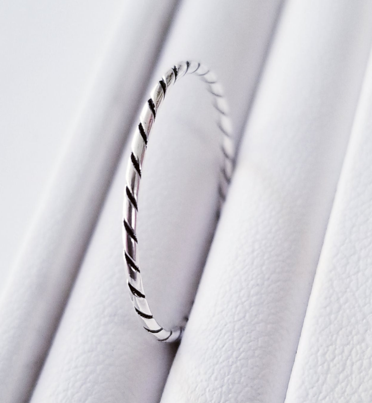 Sterling Silver Ropes Band Ring #54-1