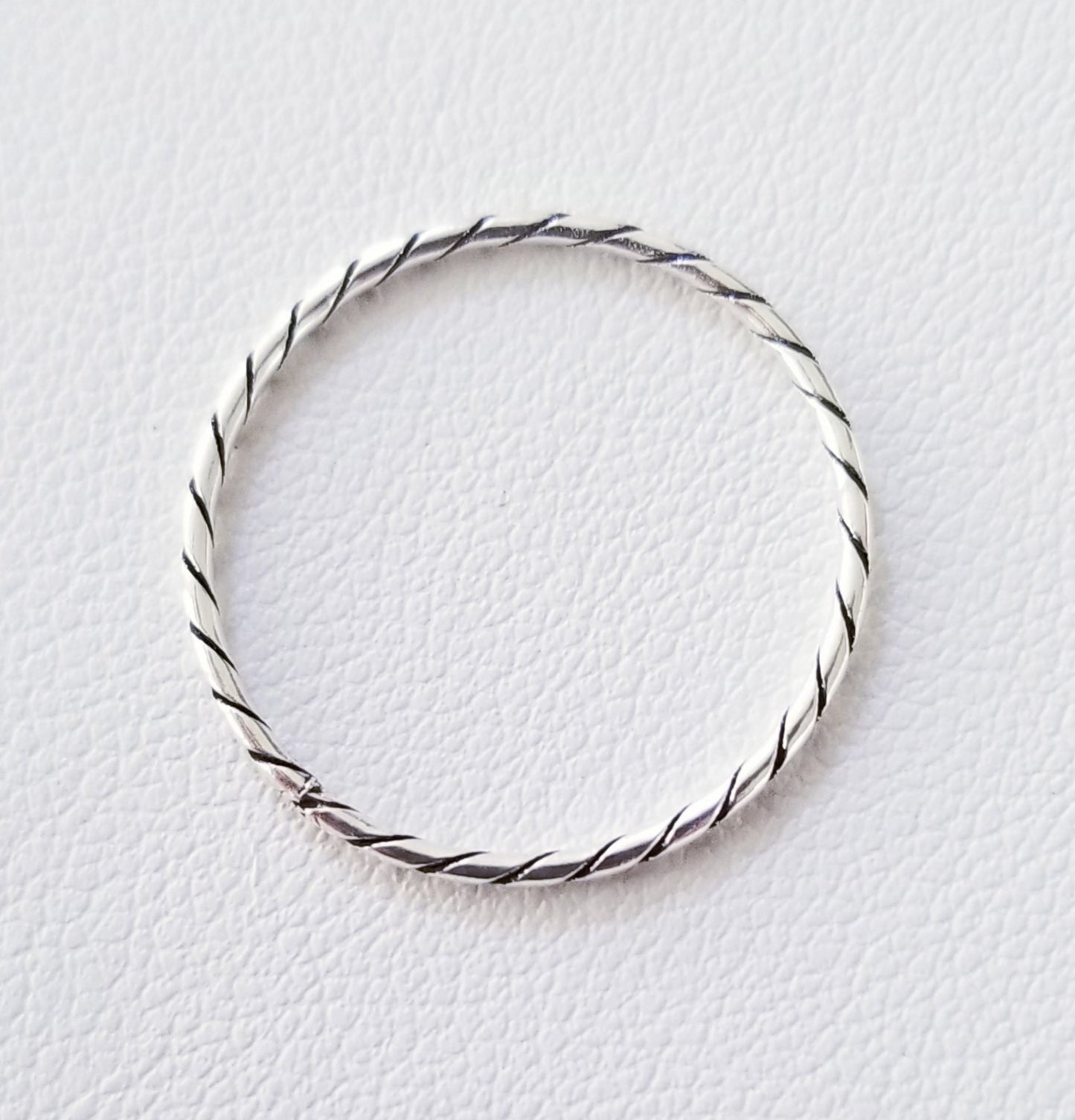 Sterling Silver Ropes Band Ring #54-1