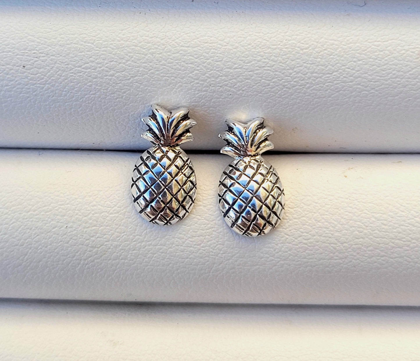 Sterling Silver Pineapple Earrings