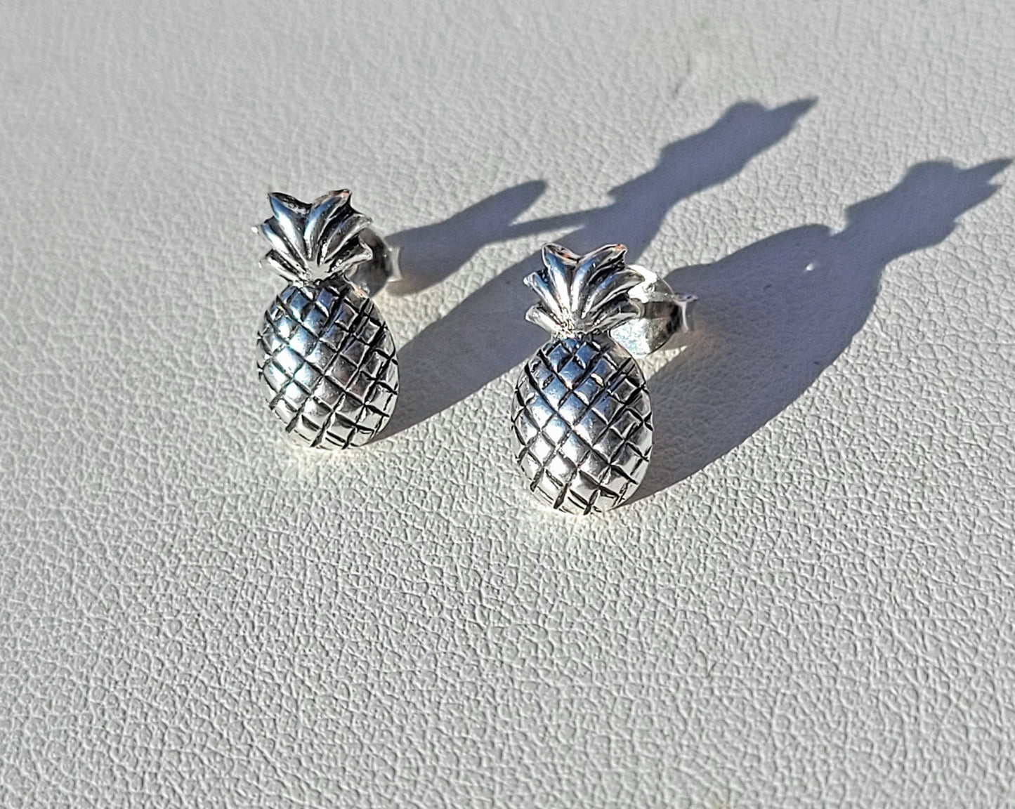 Sterling Silver Pineapple Earrings