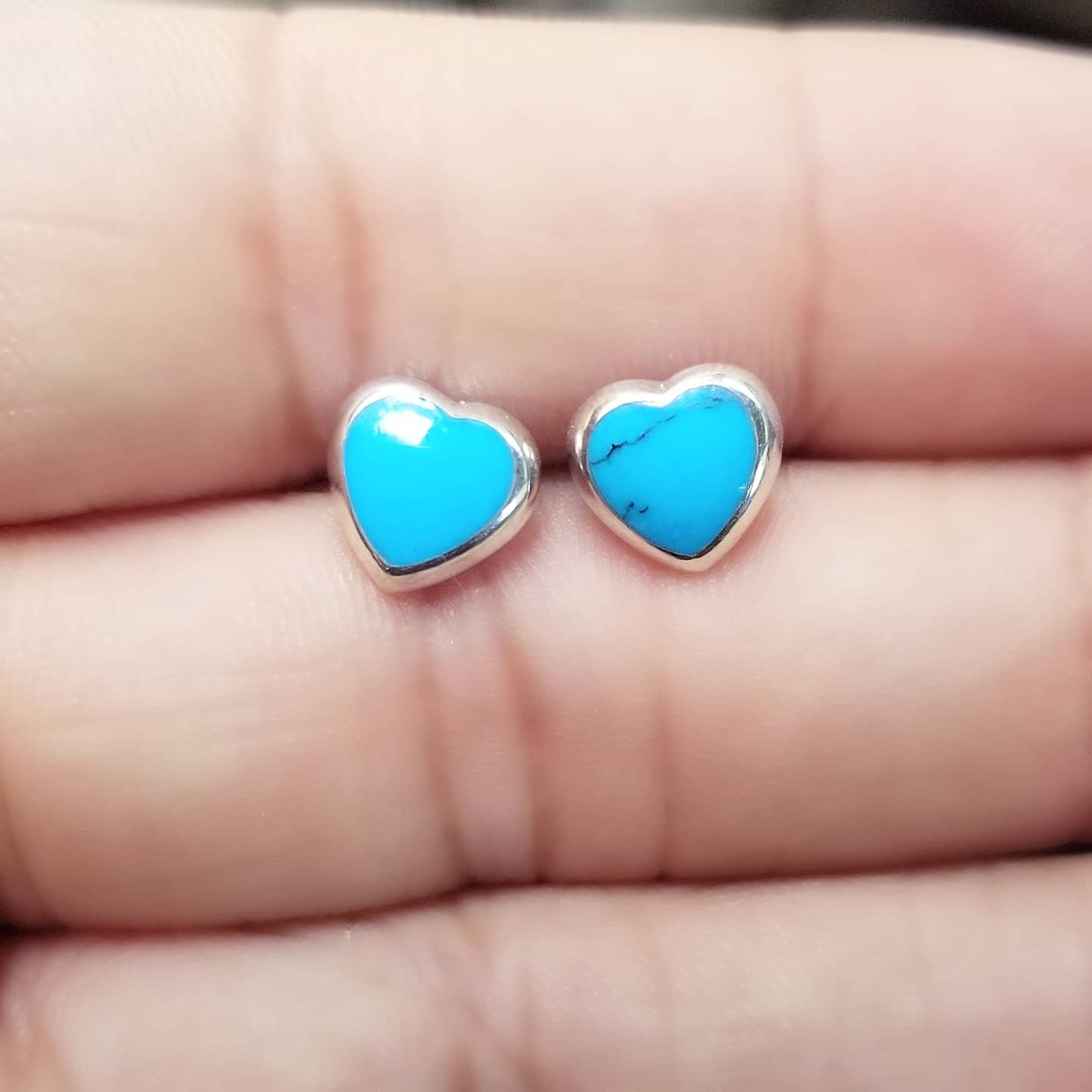 Sterling Silver Beaming Hearts Earrings