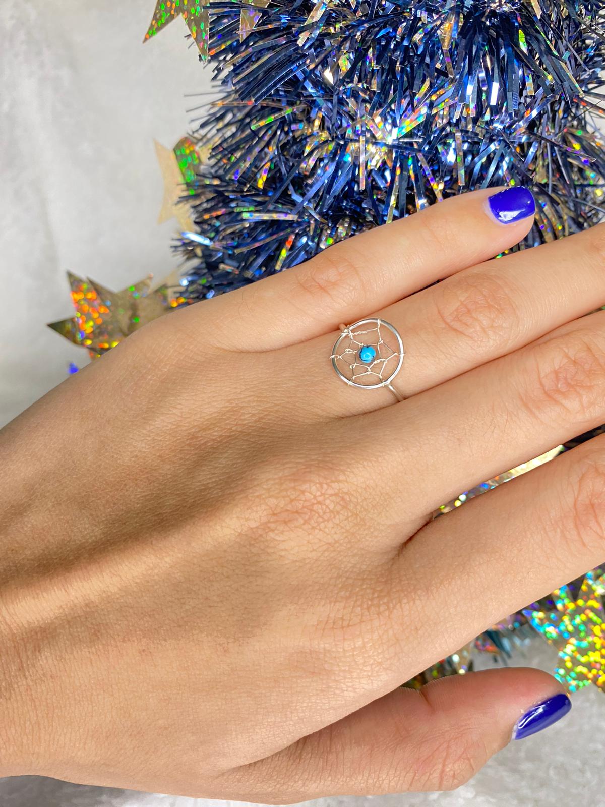 Sterling Silver Cobweb Ring