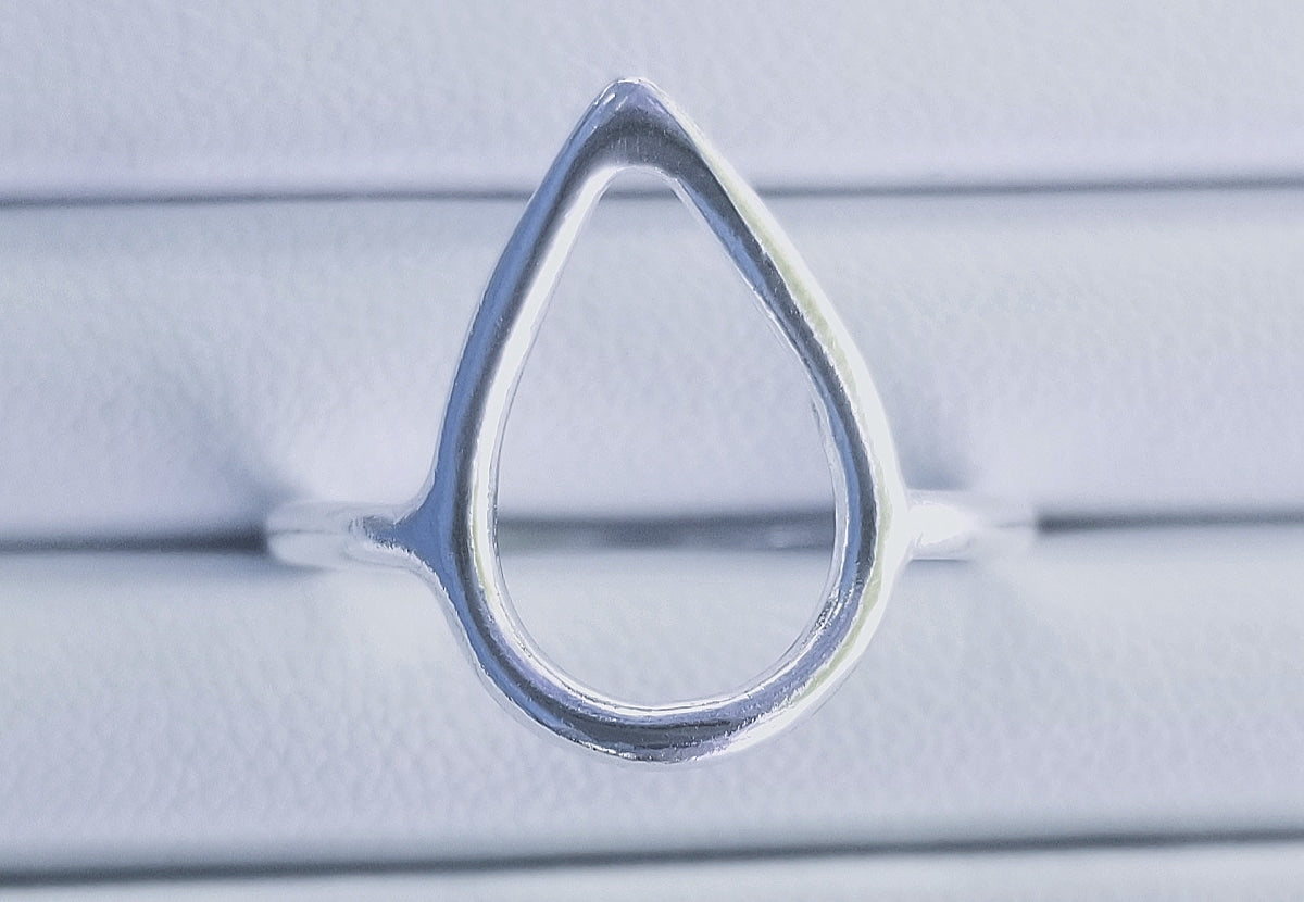 Sterling Silver One Drop Ring #12-3
