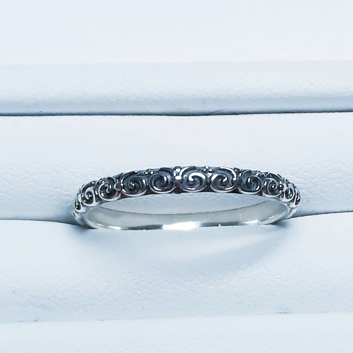 Sterling Silver Swirl Stacking Ring #58-1
