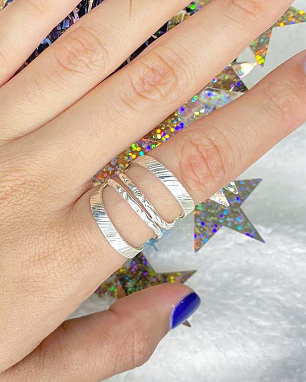 Sterling Silver Valki Ring