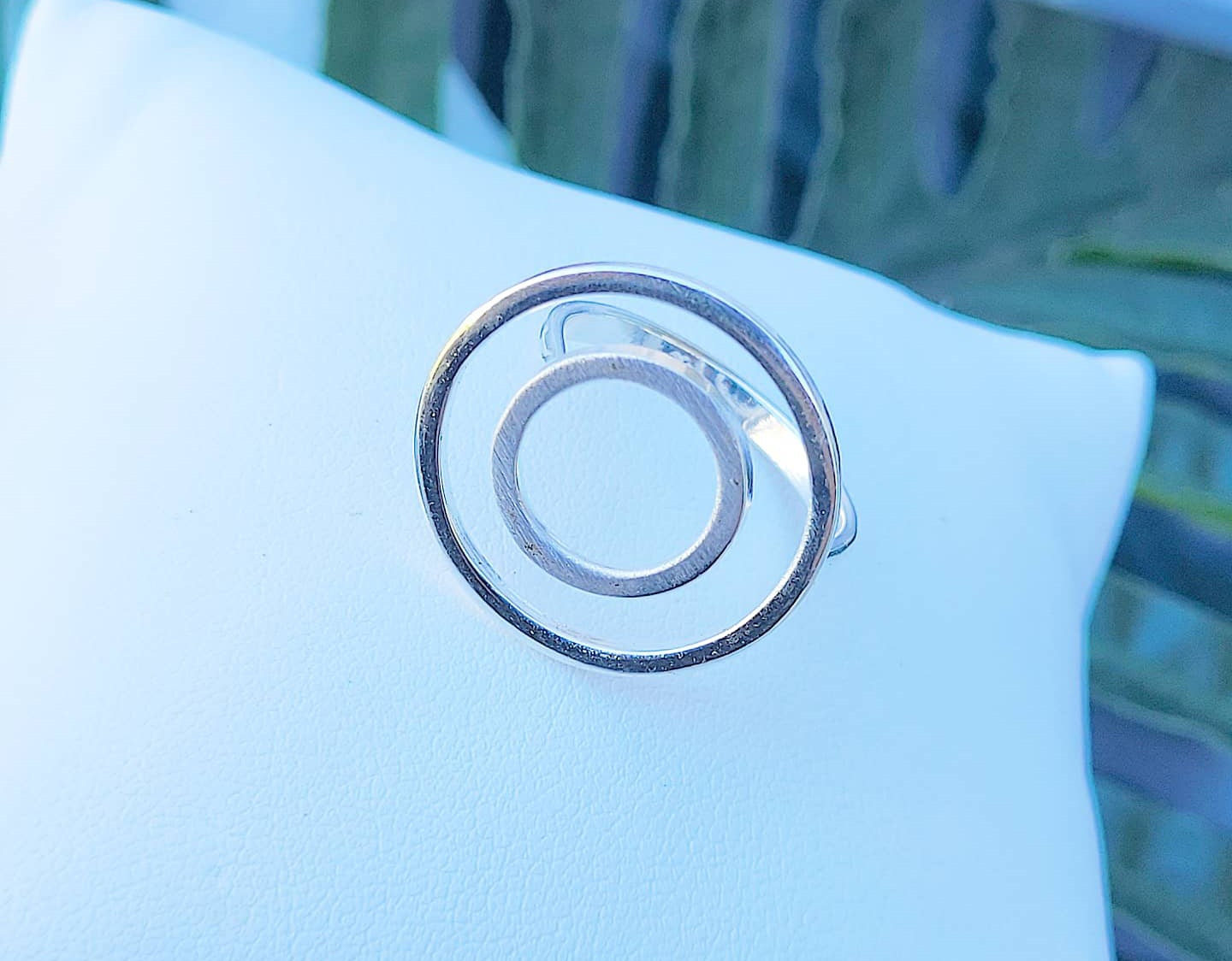 Sterling Silver Geo Ring