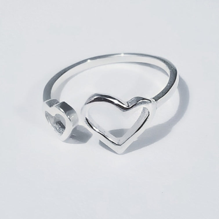 Sterling Silver Big Love Ring