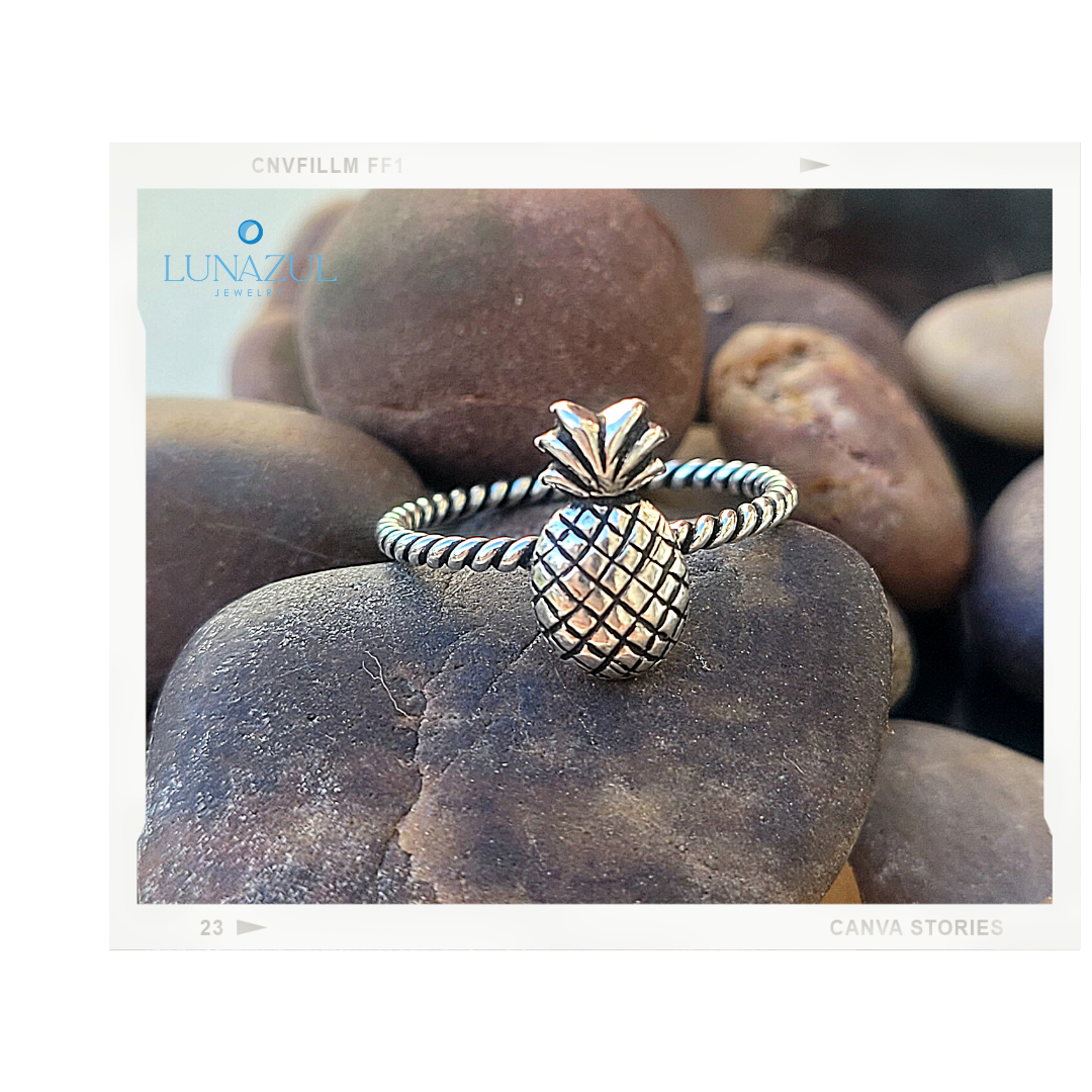 Sterling Silver Pineapple Ring
