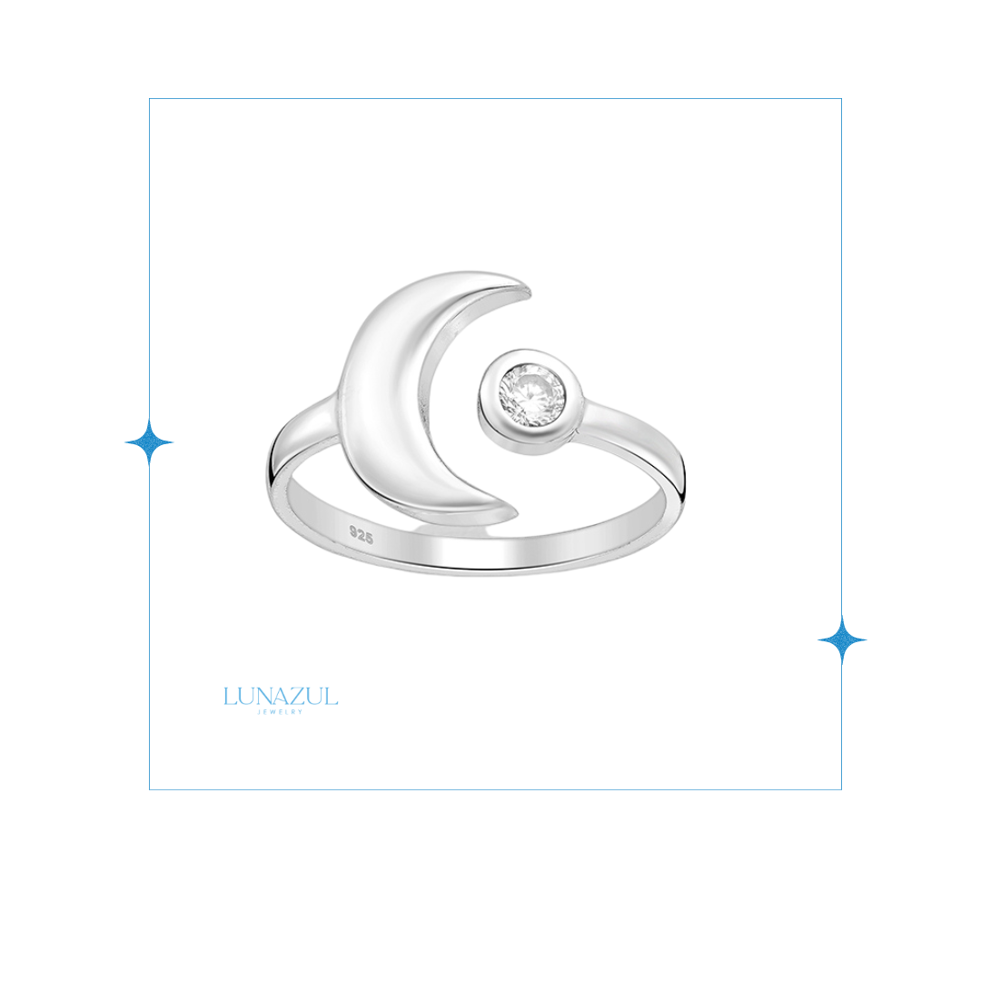 Sterling Silver Luna Menguante Ring