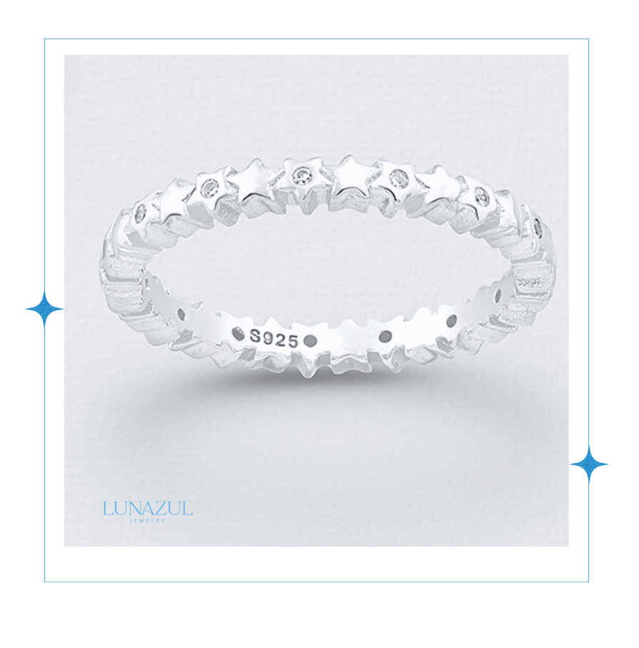 Sterling Silver Luxe Star Ring