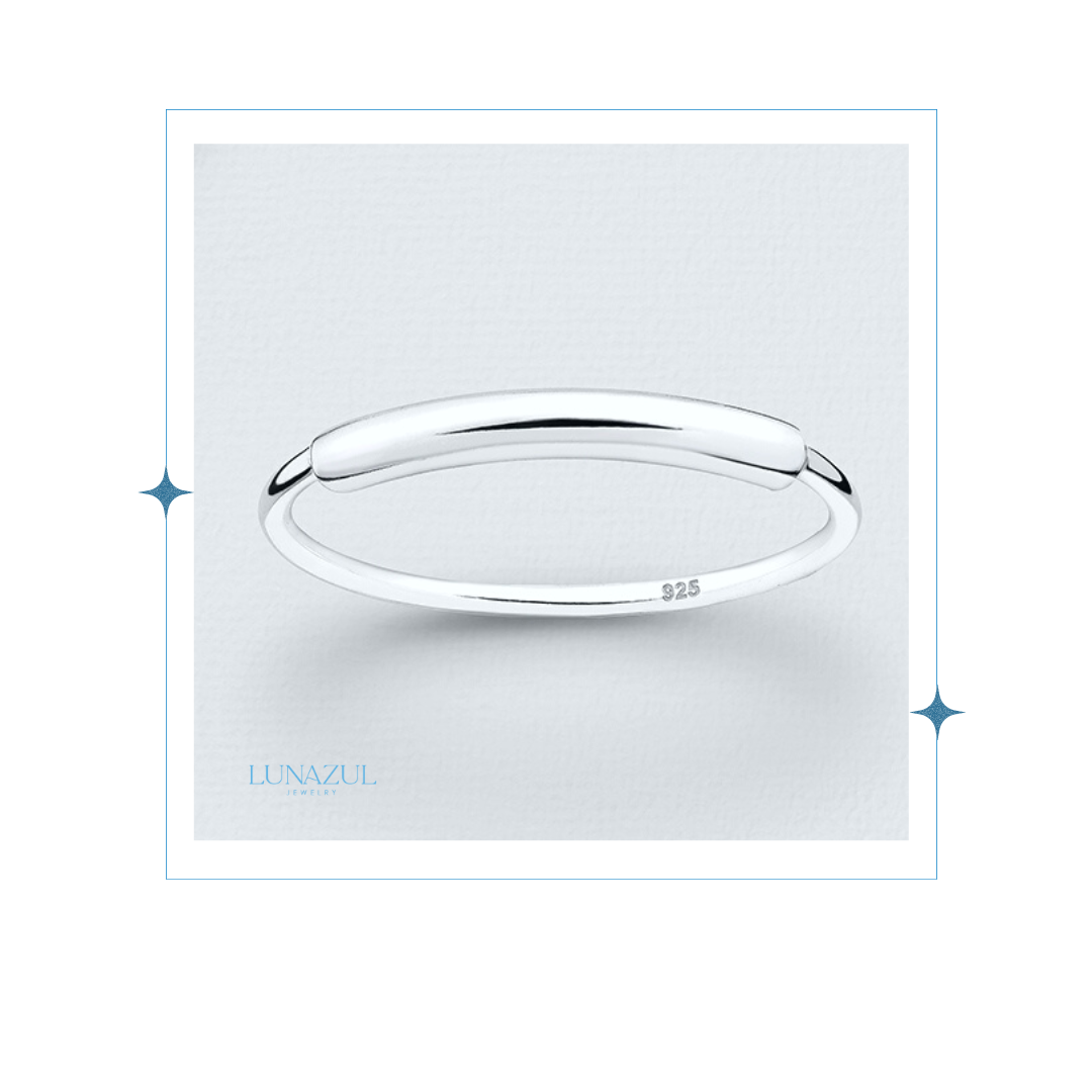 Sterling Silver Tubular Ring #17-1