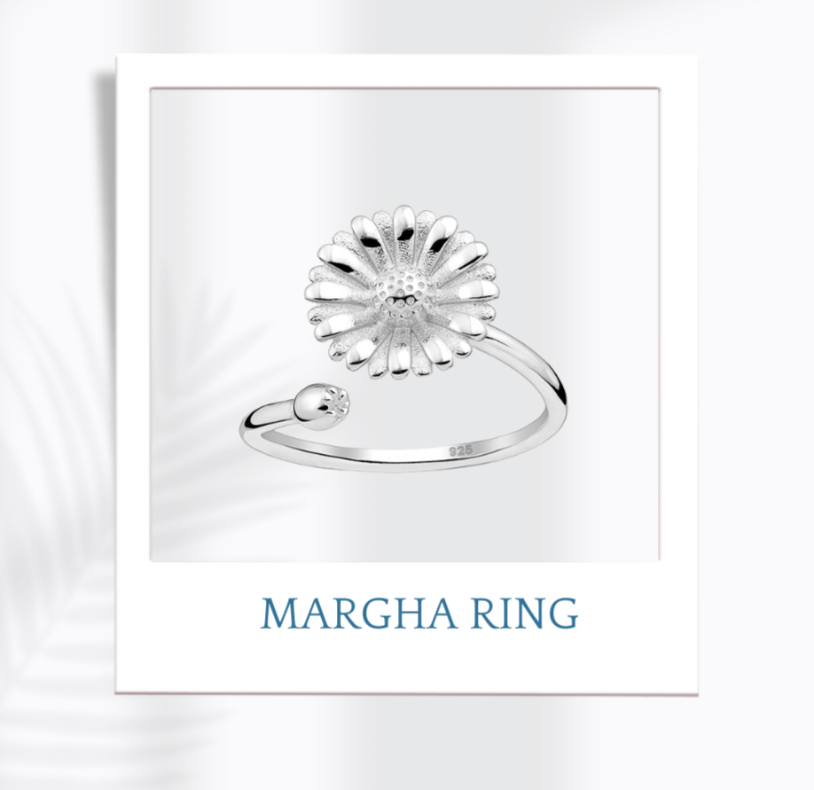 Sterling Silver Margha Ring
