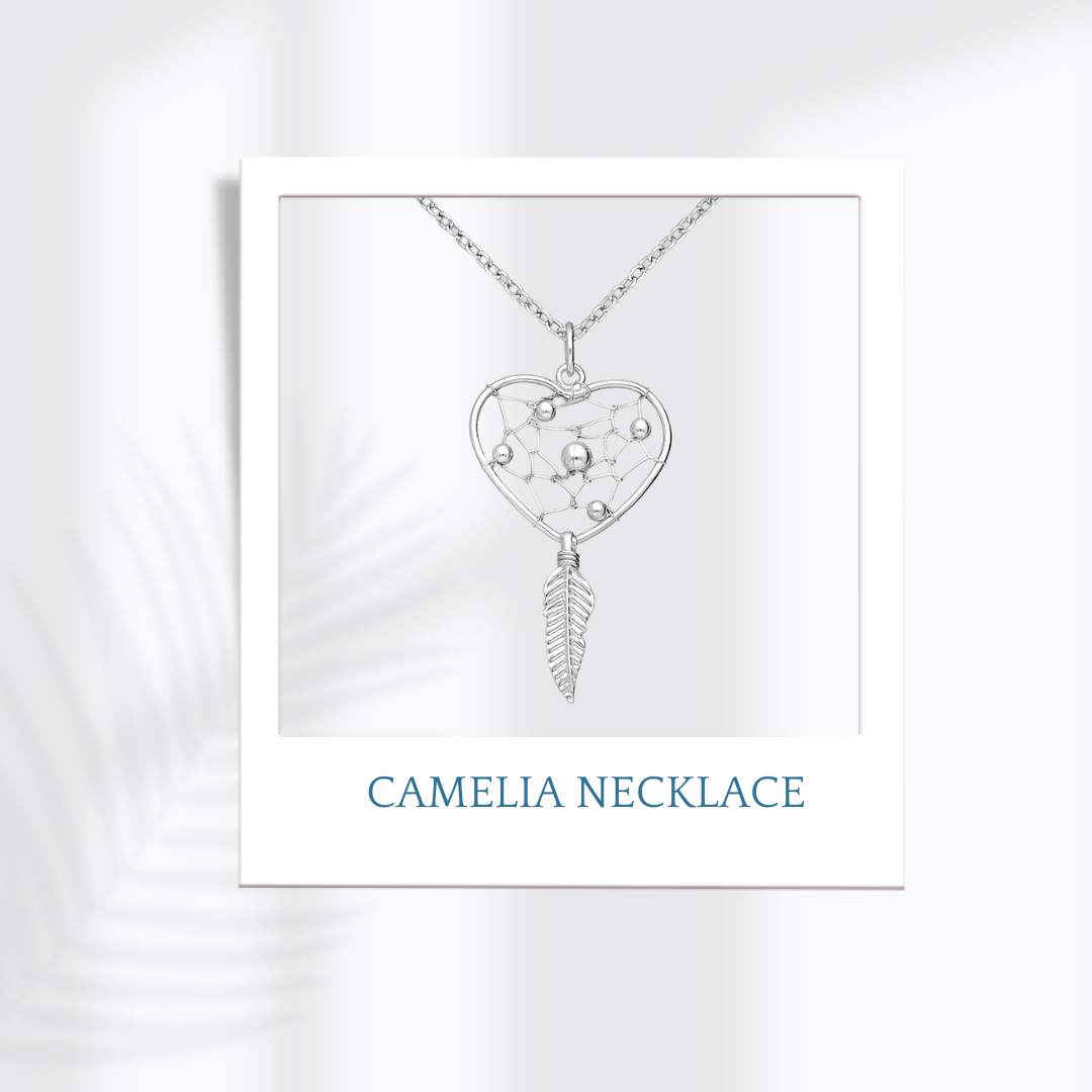 Sterling Silver Camelia Necklace