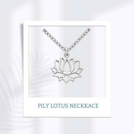 Sterling Silver Pily Lotus Necklace