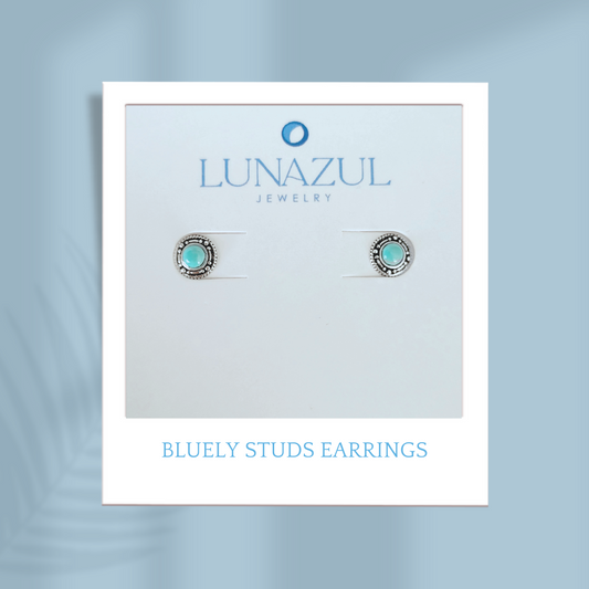 Sterling Silver Bluely Studs