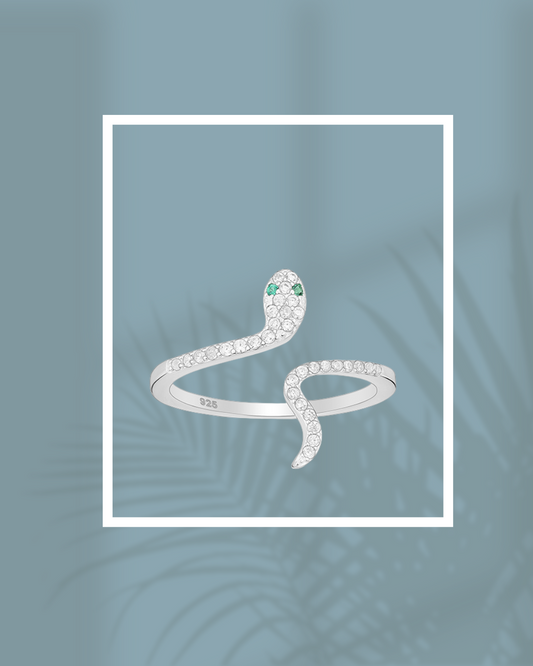 Sterling Silver Sparkle Snake