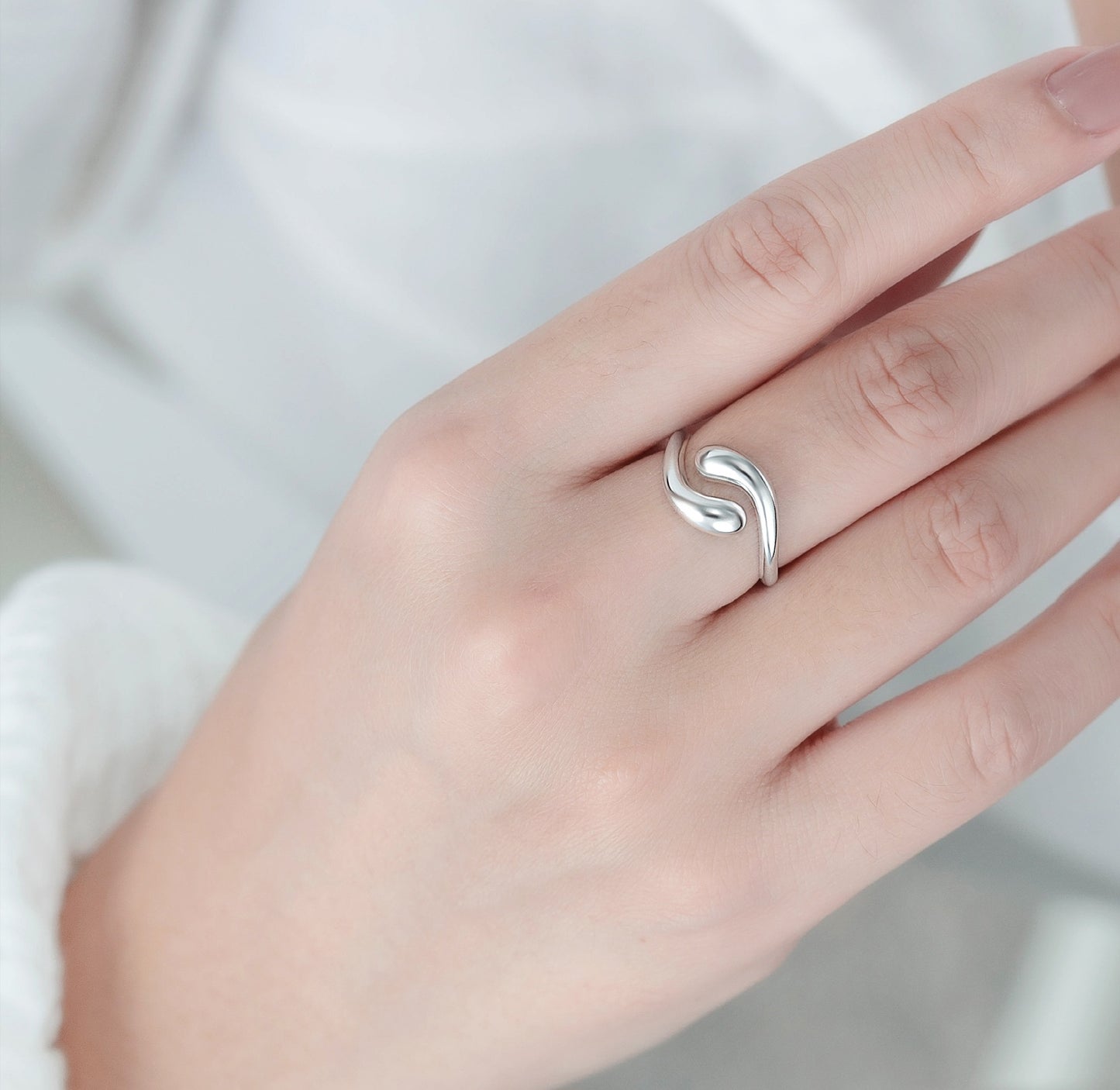 Sterling Silver Maru Ring