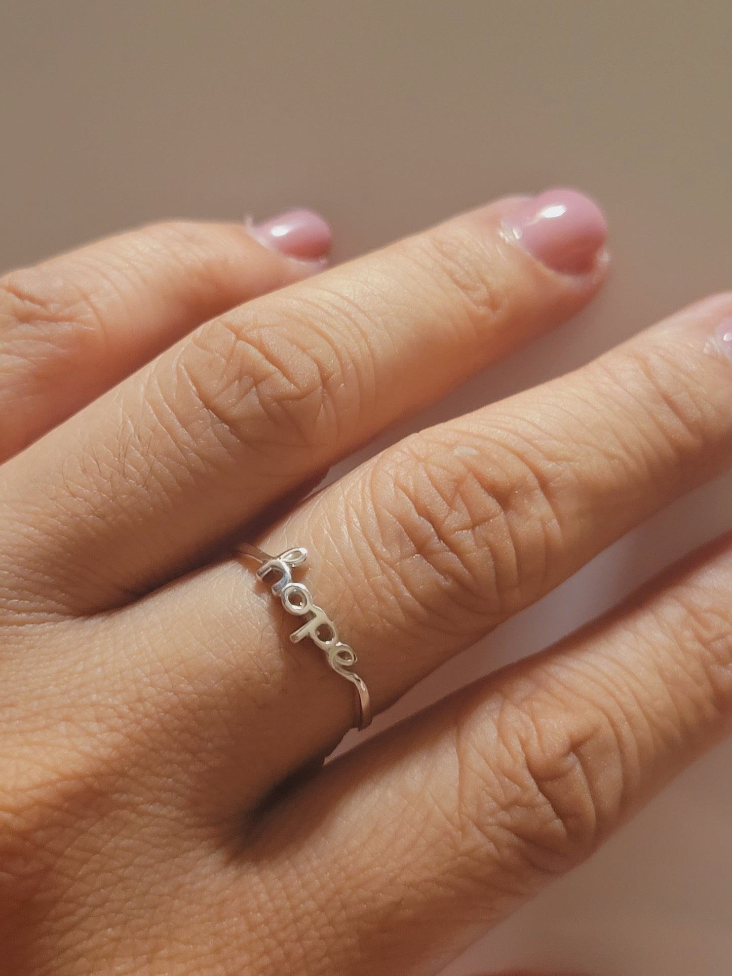 Sterling Silver Hope Ring