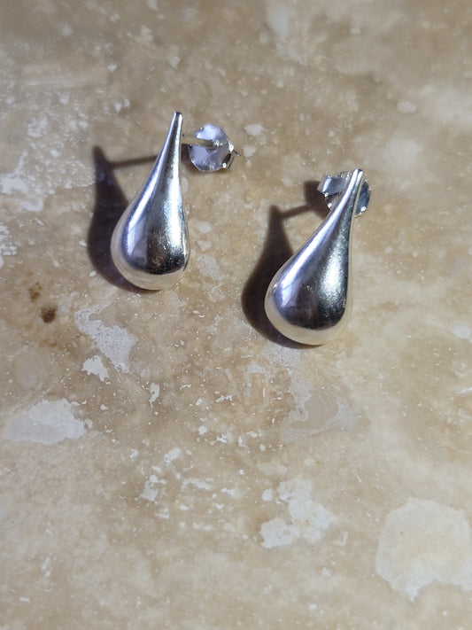 Sterling Silver Droplet Earrings