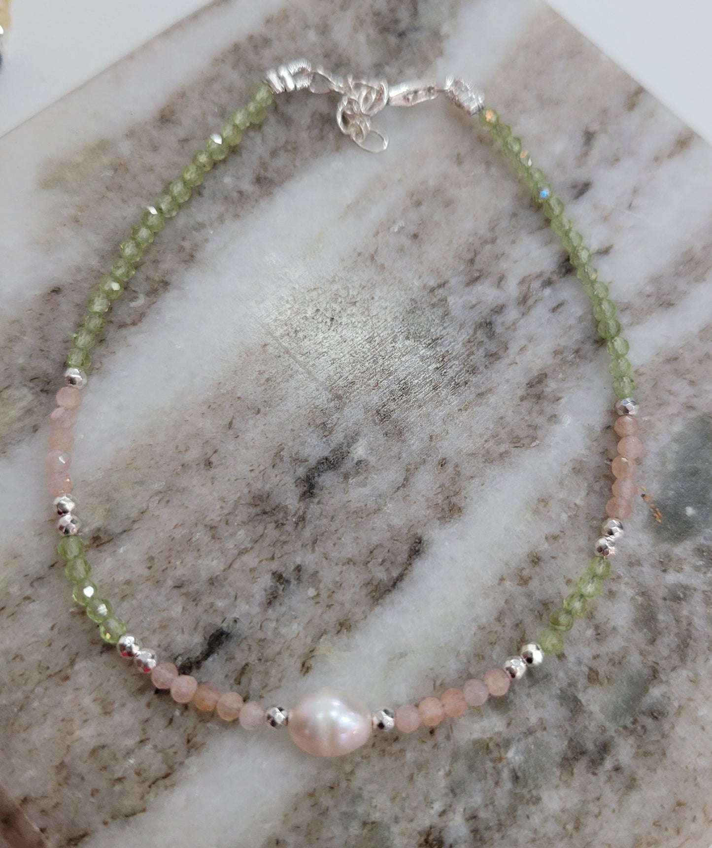 Sterling Silver Lyra Beaded Bracelet