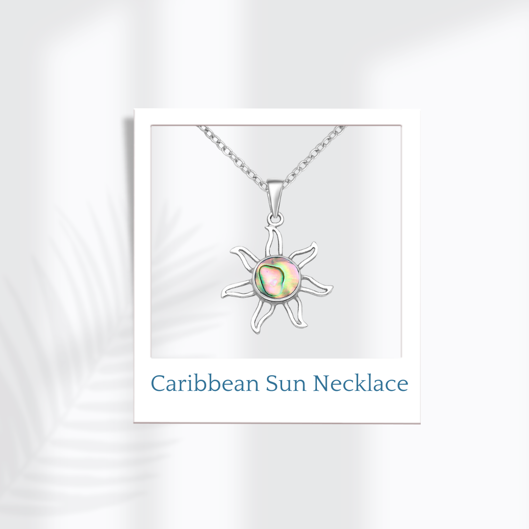 Sterling Silver Caribbean Sun Necklace