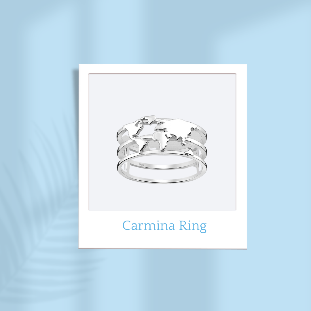 Sterling Silver Carmina World Ring