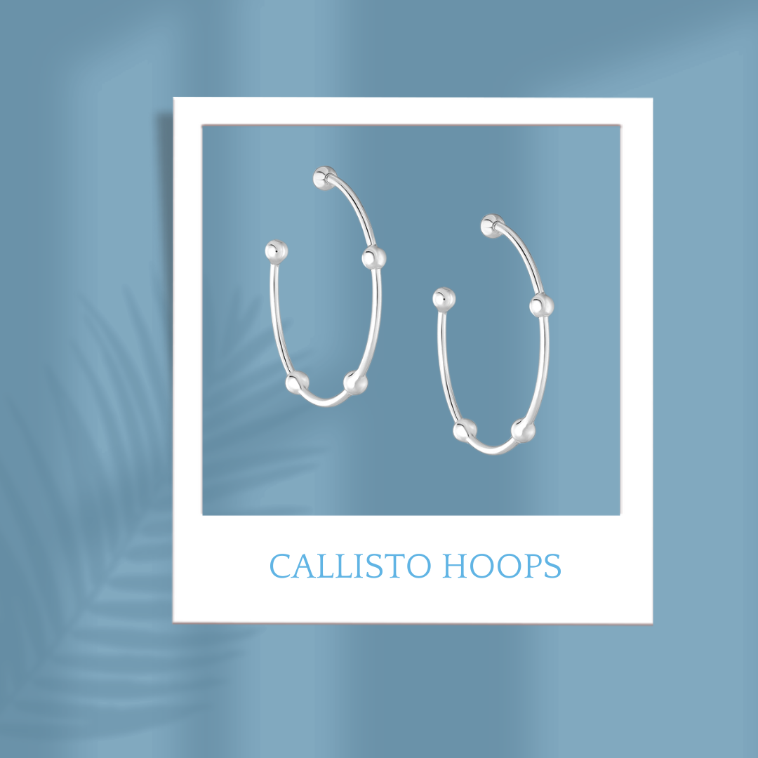 Sterling Silver Callisto Hoops