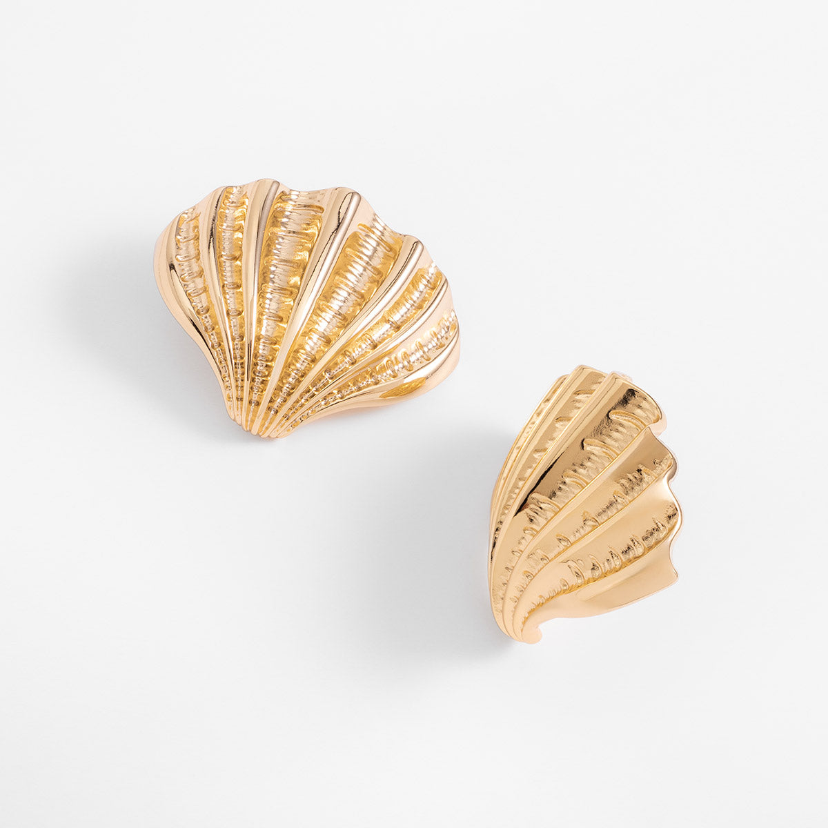 Golden Sunrise Shell Earrings