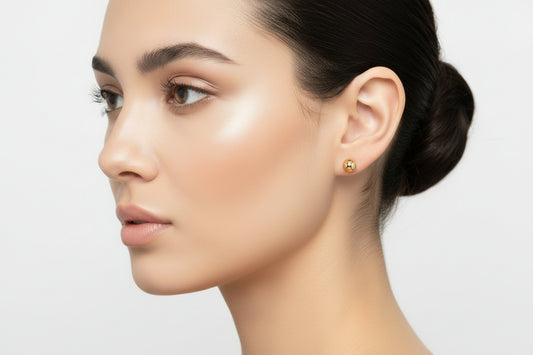 GOLD Sphere Small Earrings