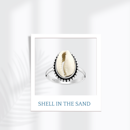 Sterling Silver Shell in the Sand Ring