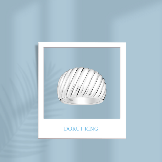 Sterling Silver Dorut Ring