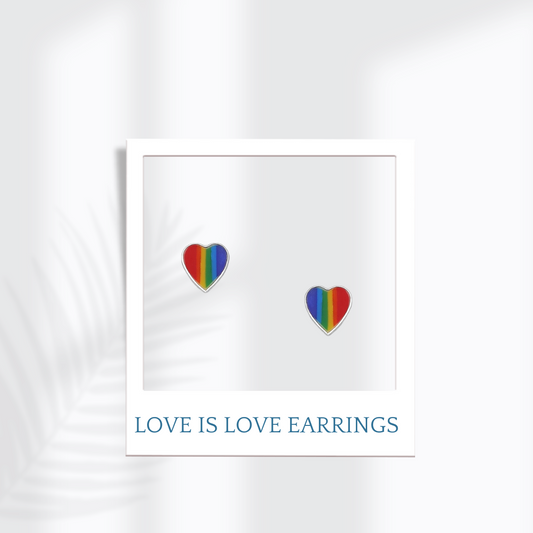 Sterling Silver Love is Love Earrings