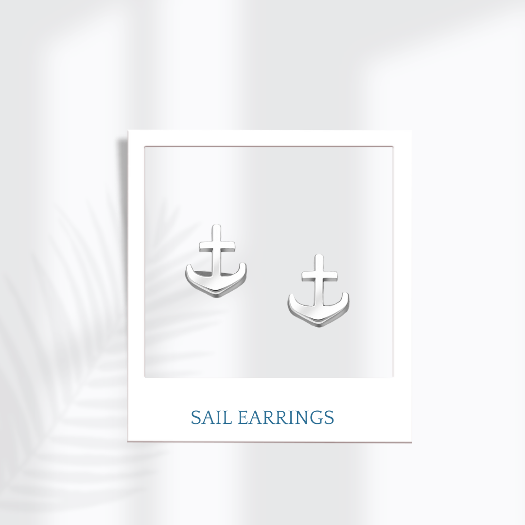 Sterling Silver Sail Earrings