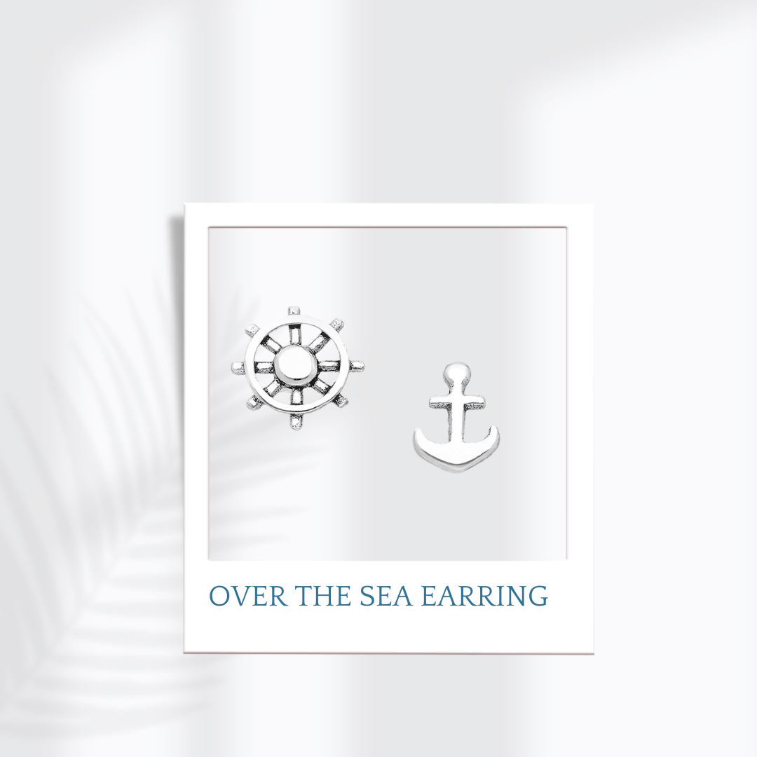 Sterling Silver Over The Sea Earrings