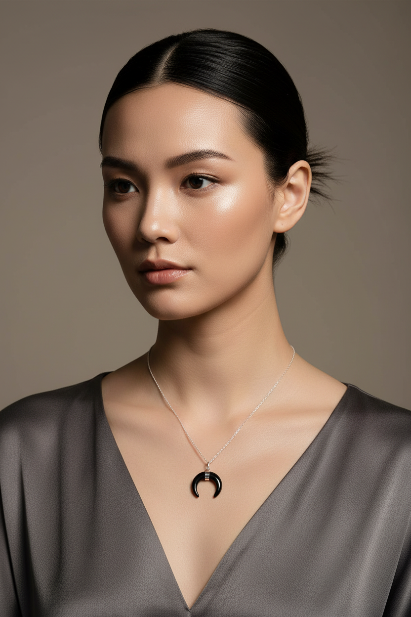 Black Moon Necklace